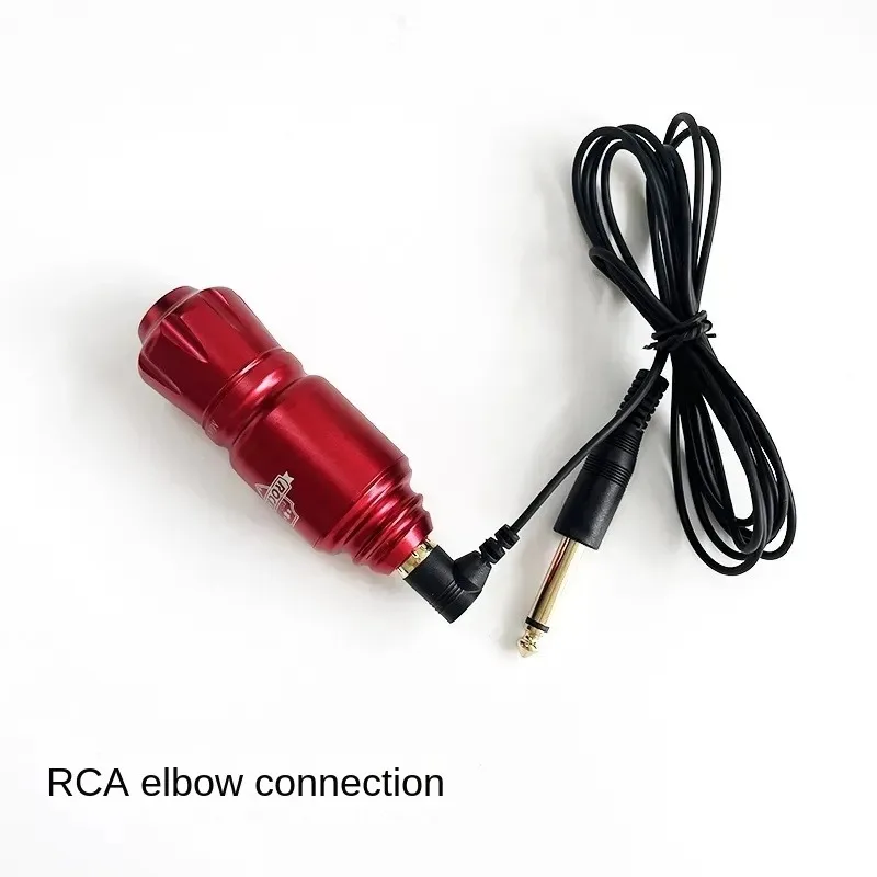 2 Meter 6.35 Netsnoer Haakse Clip Snoer Rca/Dc Kabel Lijn Connector Voeding Accessoire Tattoo Machine Haak Motor Lijn