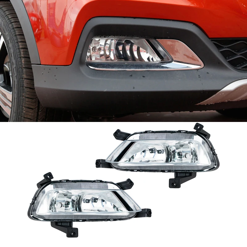 المصد الأمامي الضباب ضوء الجمعية DRL مصباح جيد الإضاءة الضباب مصباح المصباح اكسسوارات السيارات ل MG ZS 2017 2018 2019 #2