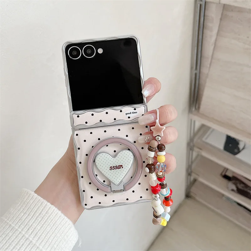 

Minimally Designed Wave Points for Samsung Galaxy Z Flip 7 6 5 4 Protective Back Cover for ZFlip5 ZFlip6 ZFlip7 Case Shell