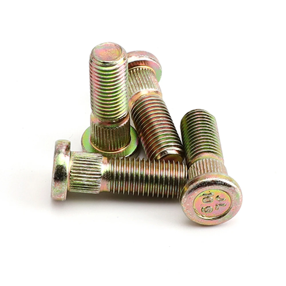 Front Rear Wheel Stud M10*1.25 Spline Screw 10.9 Steel For ATV Go Kart UTV Buggy Quad Bike Universal Parts