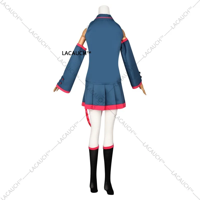 アニメミクカサネテトコスプレ衣装女性男性ブルー制服ドレスミクオウタウvtuberコスプレハロウィンコスチューム衣装小道具ウィッグ