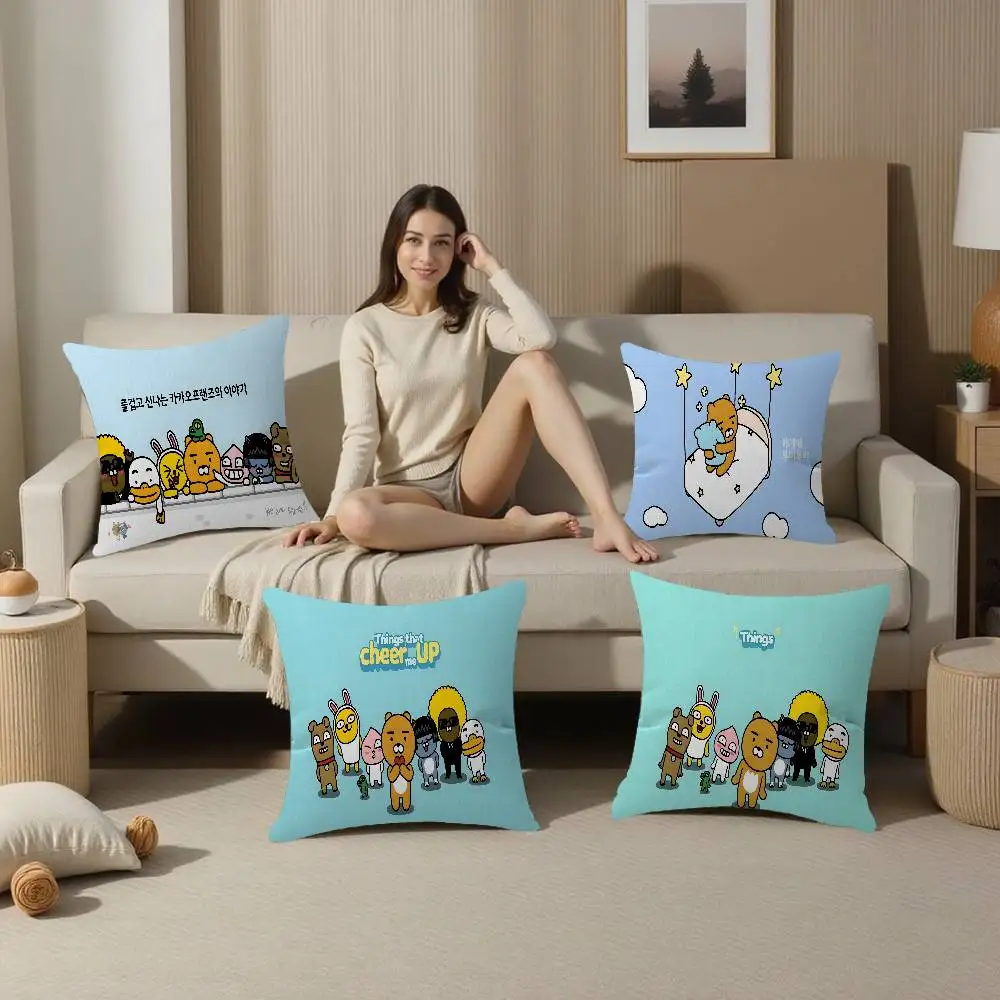 K-KAKAOS F-FRIENDS Pillow Anime Pillow Sofa Bed Head Pillow Cover Cushion Cover 45x45 cm Fashion