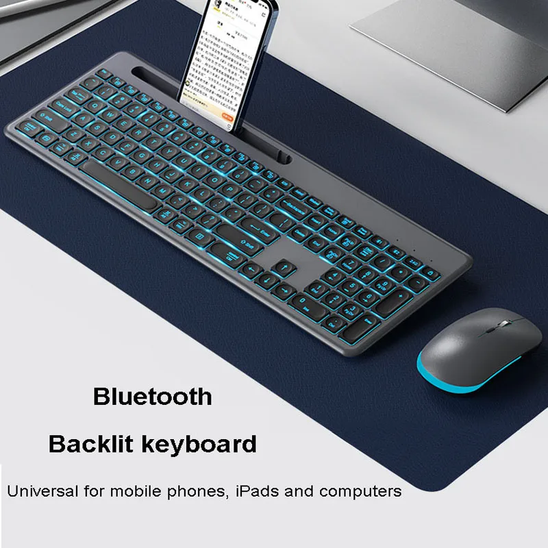 

RGB Mute Wireless Keyboard Small Fresh and Mouse Backlight Silent Infinite Keyboard Cool Lighting Bluetooth Gaming For mac ipad