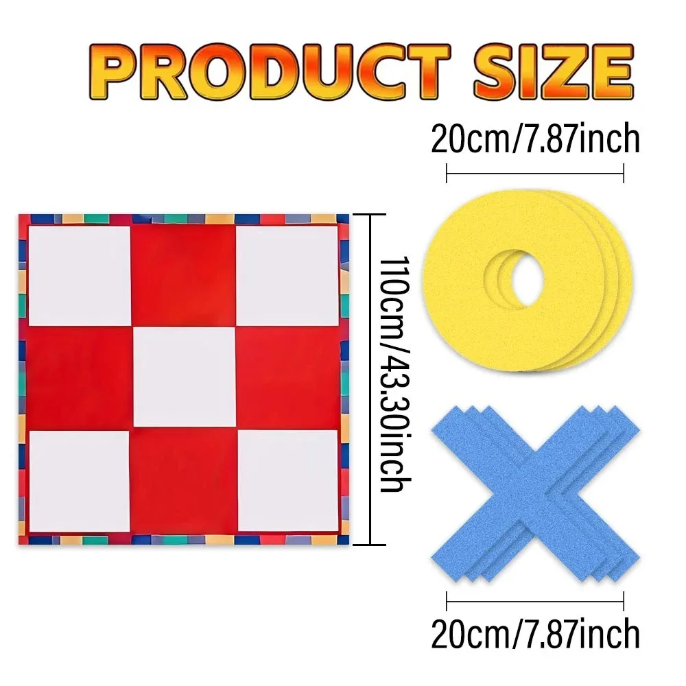 Tic Toe Checkers Game Interaction Leisure Sports Group Team Building Games For Kids Adults Carnival Games Party Favor
