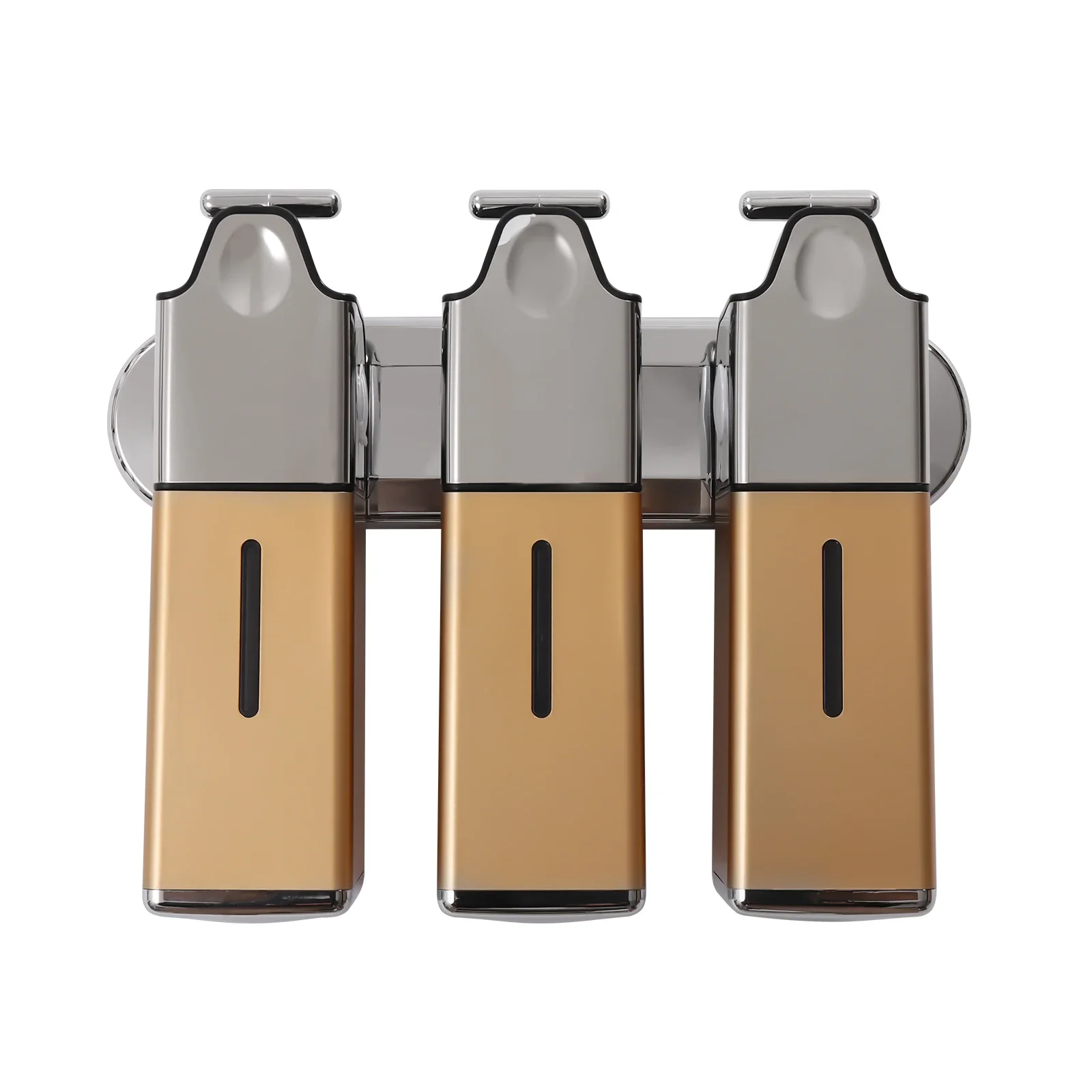 주방, 욕실 등을 위한 1500ml 트리플 벽걸이형 비누 디스펜서 욕실 샤워 샴푸 로션 용기