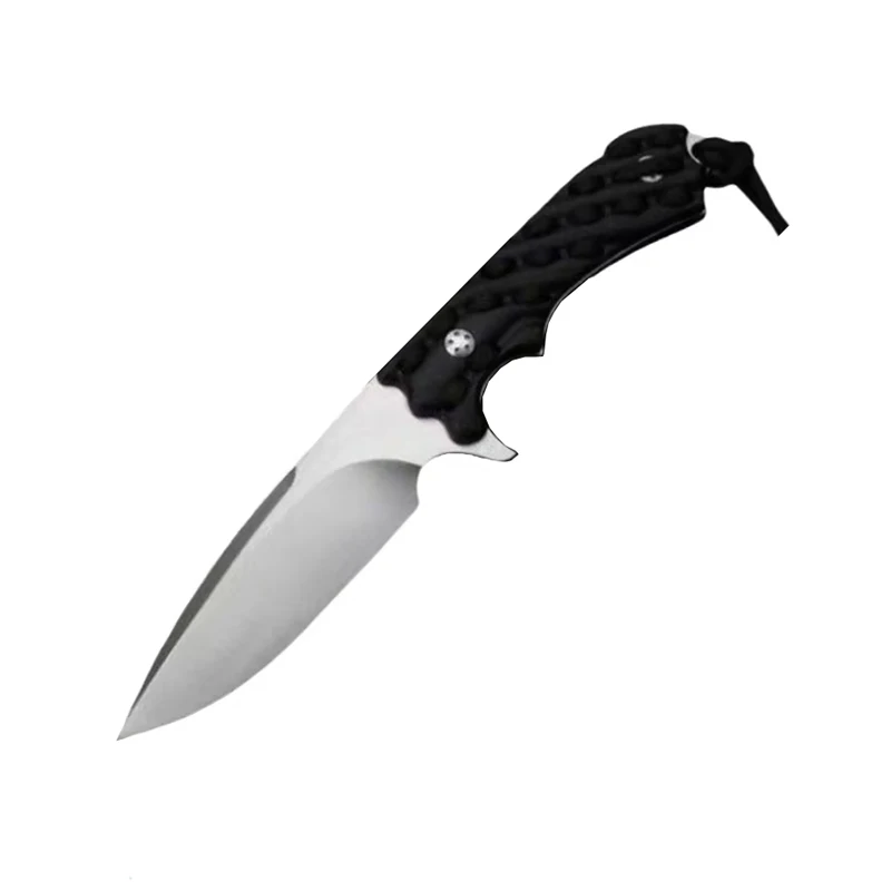 Paodin M4 Hunting Straight Fixed Blade Knife 7CR17MOV Blade with K Sheath Tactical Rescue Camping EDC Survival Tool Knives