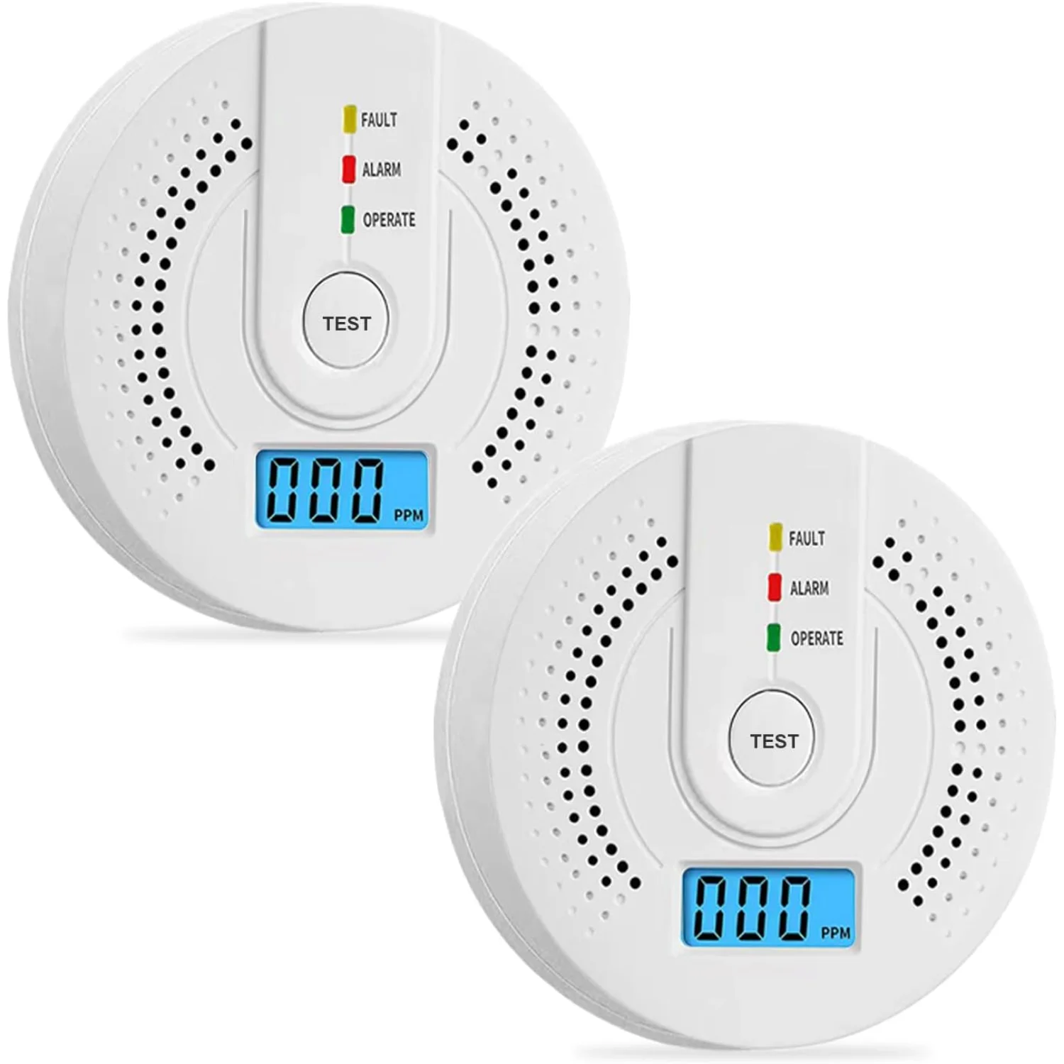 Carbon Monoxide Detector,CO Gas Monitor Alarm,  Battery Powered CO Sensor Detector with LED Digital Display for ,Depot,Test Butt