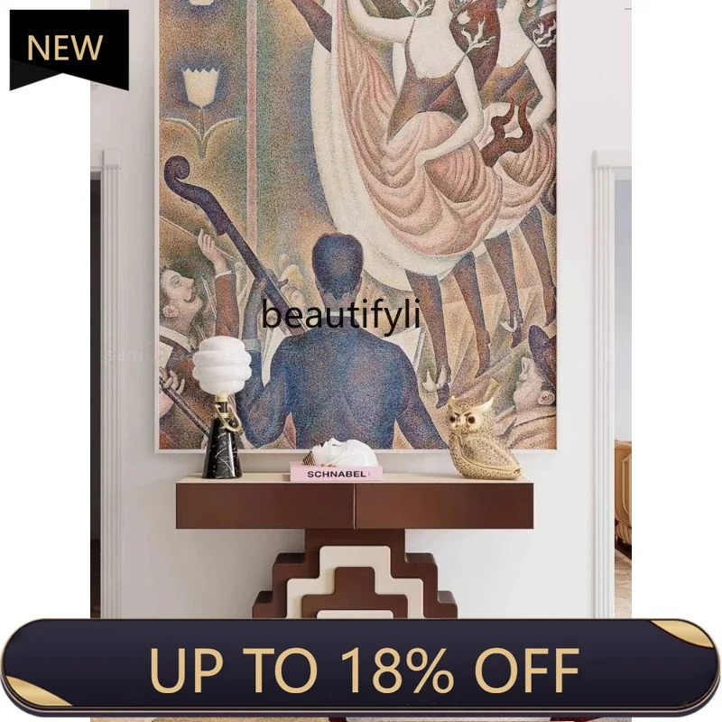 

P178 French Cream Style Vintage Entryway Table Entryway Cabinet Retro Creative Art Vintage Style