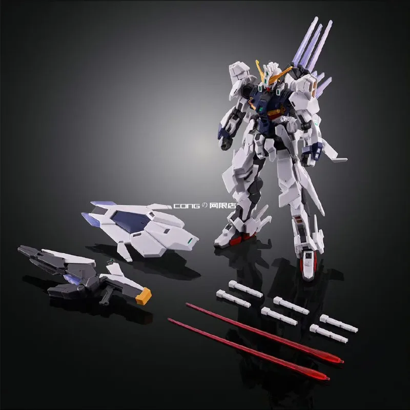 Oryginalny model Bandai HG 1/144 EES-001 GUNDAM ZIRIUS, figurka anime, robot, kolekcjonerski model do składania, zabawka, ozdoba, prezent dla dzieci.