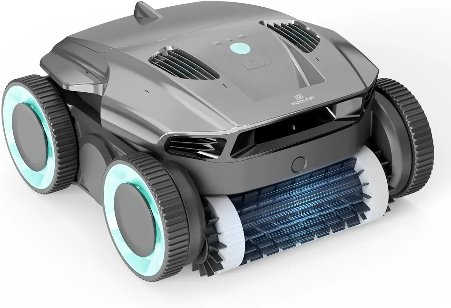 

Robotic Pool Cleaner - Automatic Pool Vacuum Robot with Wall Climbing - 120 Mins Runtime, Quad-Motor Powerful Suction, Self-Park