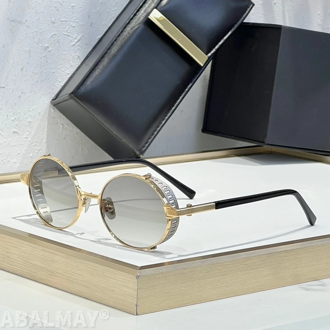 

JD STEVE 51-23 Top Quality Mens Sunglasses for Women Classic Punk Luxury Acetate Titanium UV400 Designer Sunglasses with box