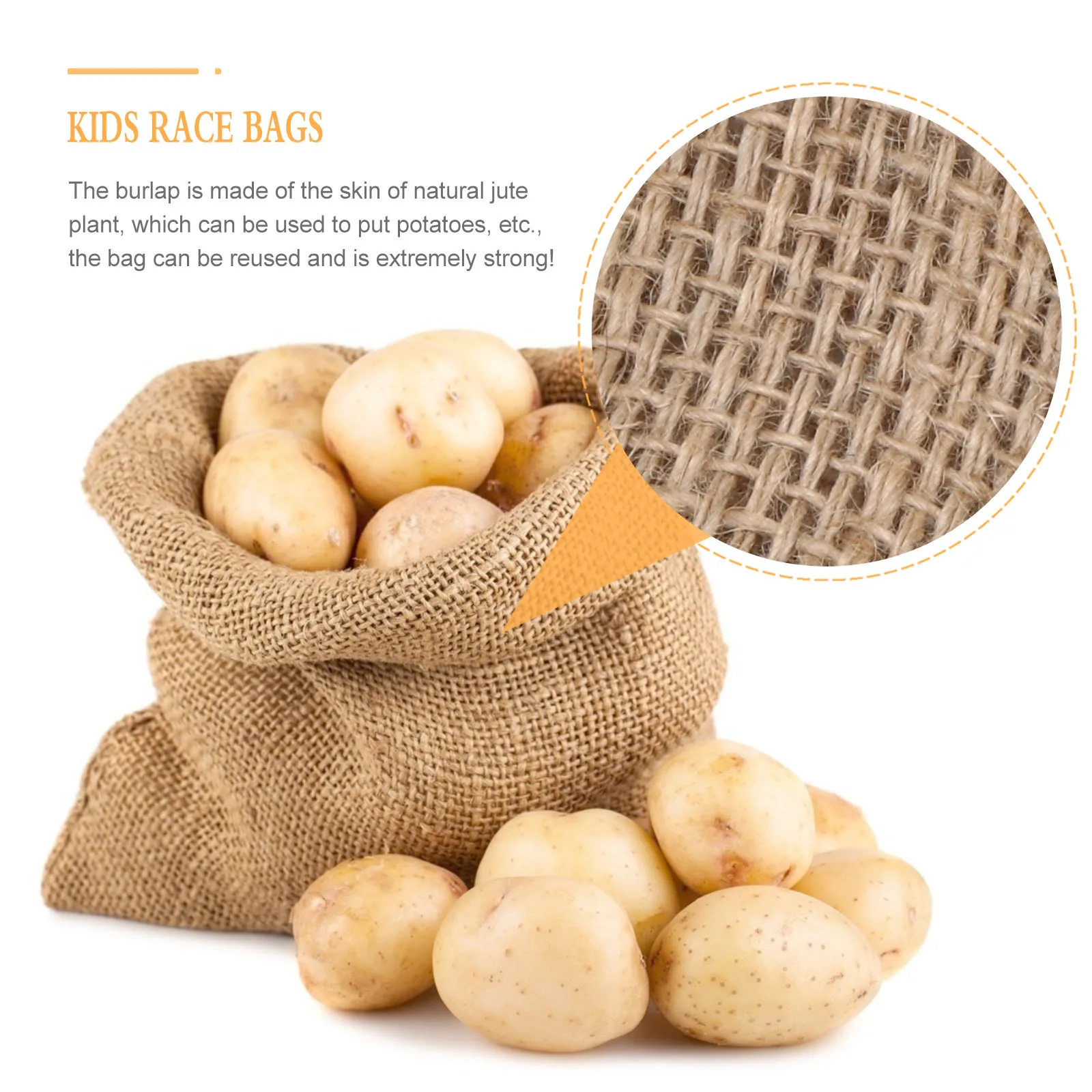 حقيبة خيش كبيرة متعددة الوظائف تنمو كيس لزراعة الحديقة تخزين الخضار كيس البطاطس كيس رمل الجوت التحكم في الفيضانات للأطفال