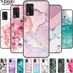 For ZTE Libero 5G II Case Marble Soft Silicone Protective Back Covers for ZTE Libero 5G III A202ZT 2022 5GIII Flower Coque TPU