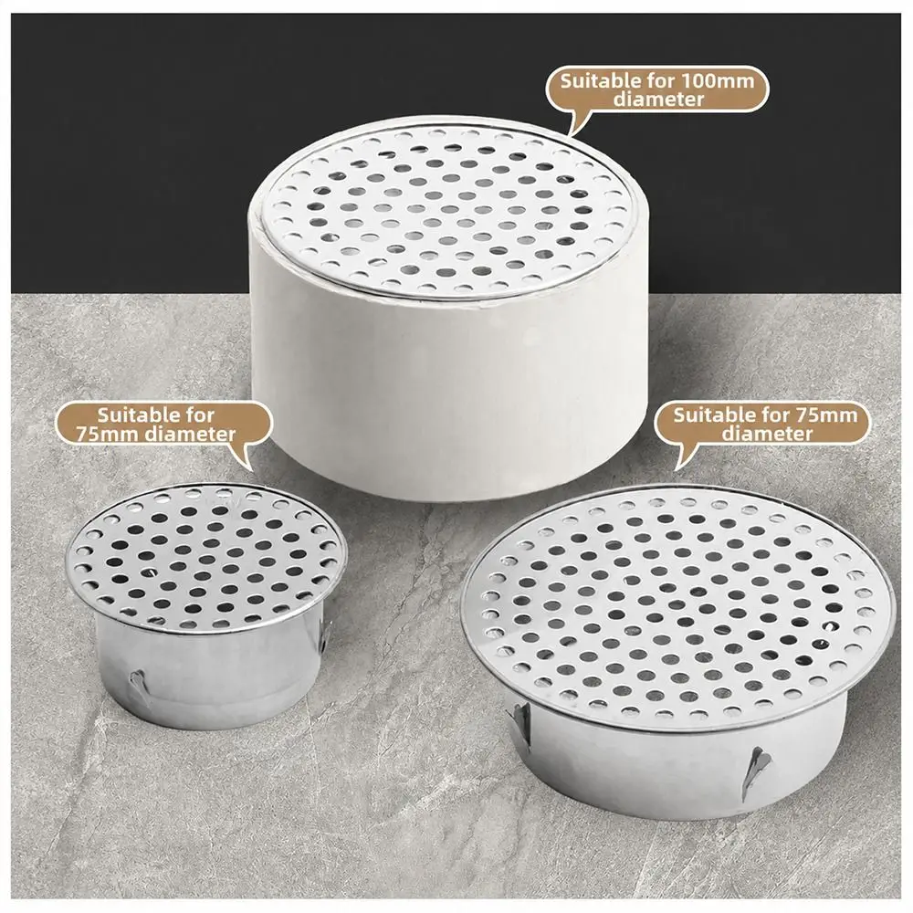 Round Hole Gutter Guard Net Anti-blocking Secondary Drainage Drainage Mesh Cover SUS 304 Stainless Steel Vent