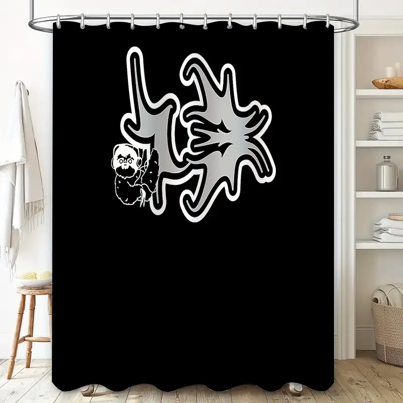 Anime Shower Curtain Japanese Kawaii Cute Manga Decor Bathroom Set Waterproof Hanging Pictures Home Textile Room Divider