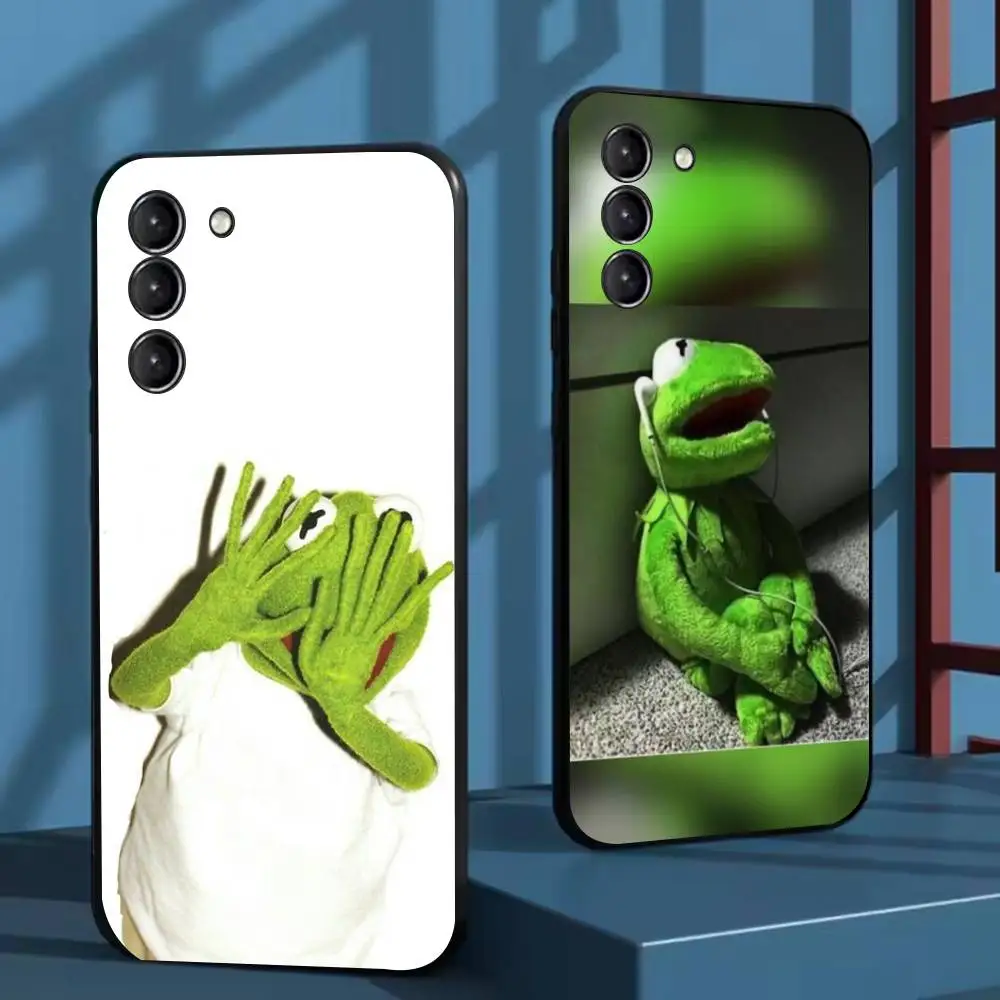 

K-Kermit the frog Phone Case For Samsung Galaxy A73,72,51,53,52,71,22,5G,Note,J7,8,9 Soft Black Cover