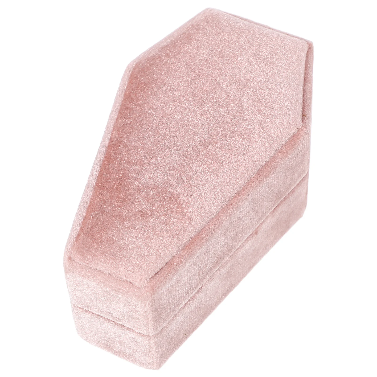 

Gothic Ring Box Unique Coffin Shaped Jewelry Organizer for Weddings Proposals Halloween Decor Compact Portable Ring Display Case