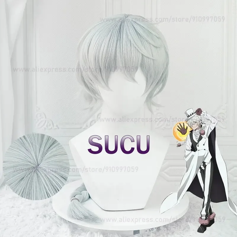 

Anime Nikolai Gogol Cosplay Wig 80cm Long Pre Braided Wigs Heat Resistant Synthetic Hair Halloween COS Hair