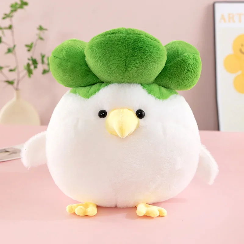 かわいいぬいぐるみ、かわいいニンニク鳥のぬいぐるみ、大きなサイズの蔡吉ぬいぐるみ、子供の誕生日プレゼント、柔らかい詰め物の動物のぬいぐるみ