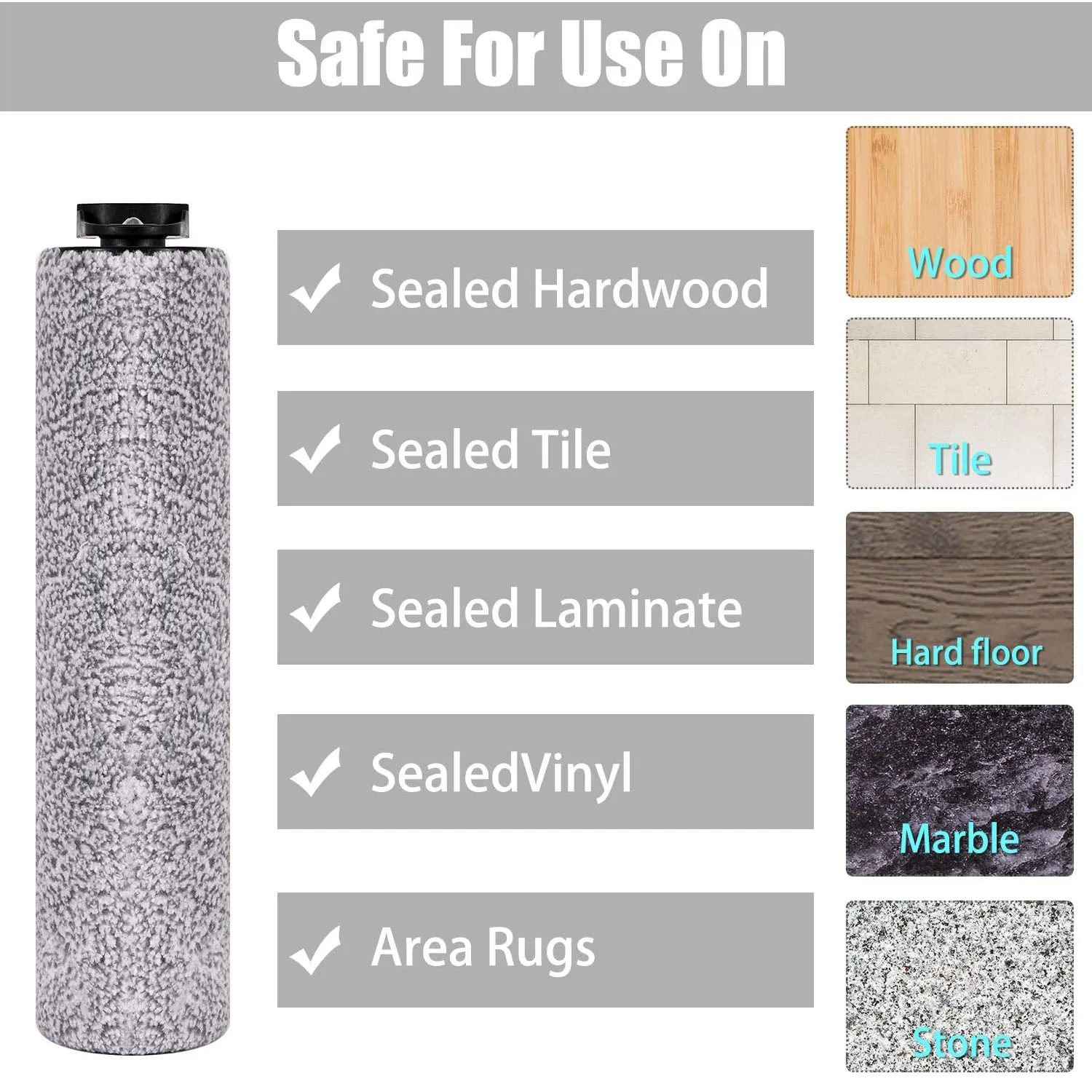 Escova de substituição e filtros Hepa para aspirador úmido e seco, Peças de reposição sem fio, TINECO IFloor 3 IFloor One S3