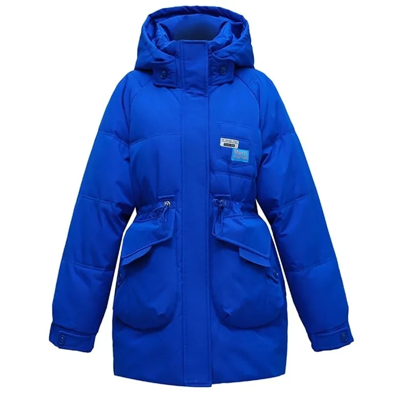 Down Cotton Jacket Women Parkas 2025 New Winter Jacket Hooden Cotton Padded Coat Korean Loose Warm Thicke Pregnant Woman Outwear