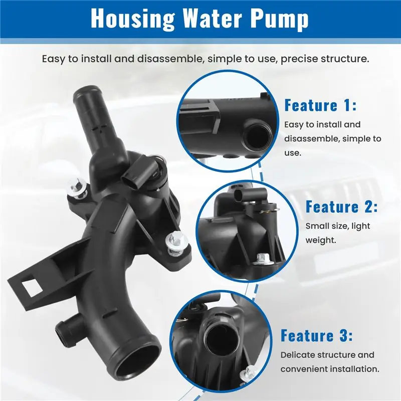 NEW HOT In Stock-Car Thermostat Housing Water Pump Outlet 25192985 For Opel Astra J Adam Corsa D /Meriva B A14xel A14xer