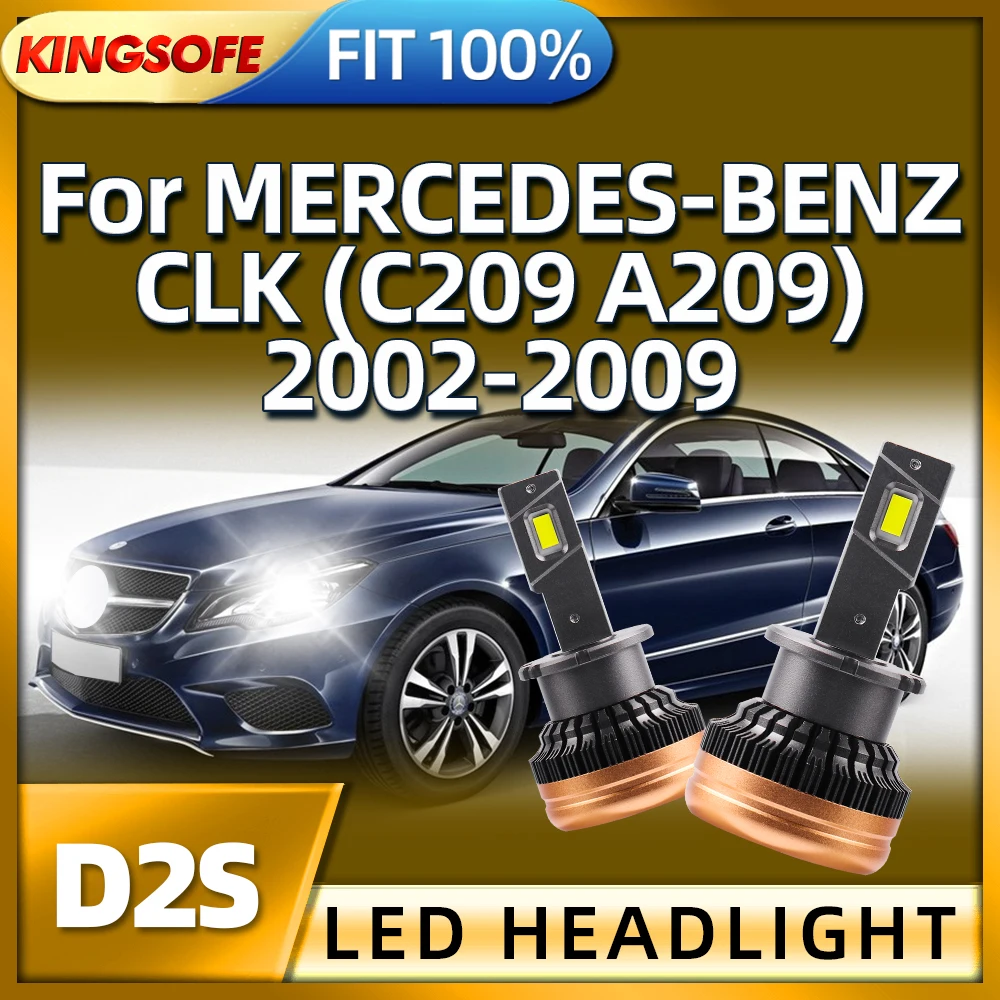 

KINGSOFE 30000LM D2S Led Headlight Car Light Bulb 130W For MERCEDES-BENZ CLK C209 A209 2002 2003 2004 2005 2006 2007 2008 2009