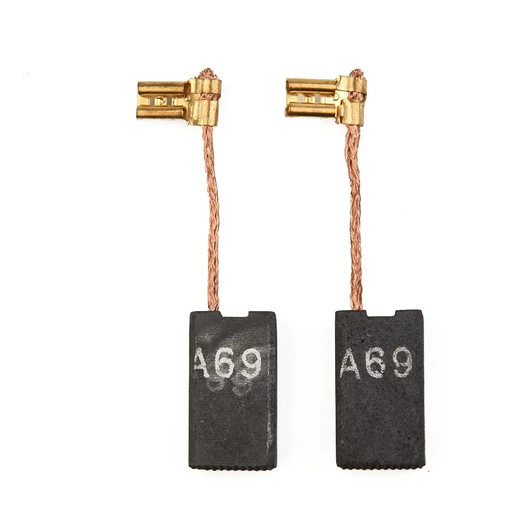 

Carbon Brush Carbon Brushes For GSH38 GBH5-40D A69 Metal Parts 1 Pair Set 22.9*12.2* 6.1mm Carbon For Bosch GBH5400