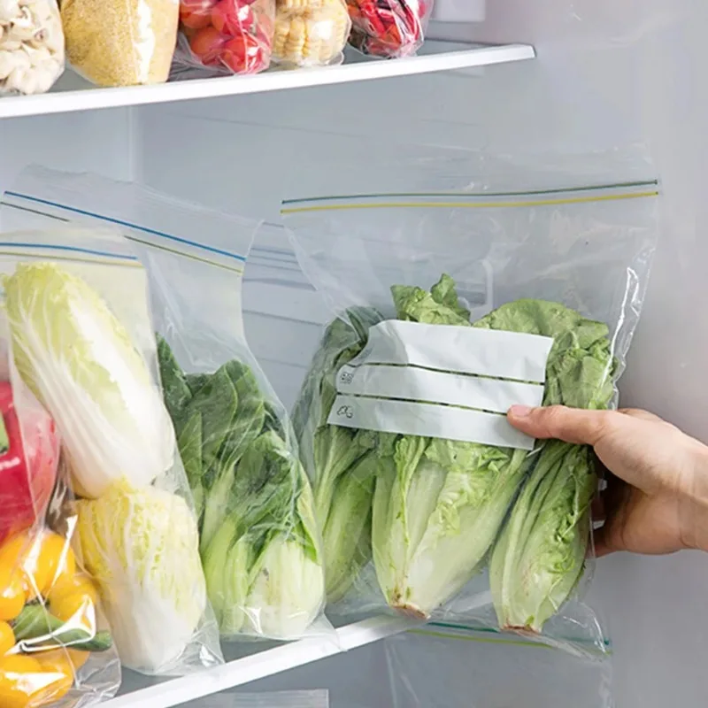 شفافة الغذاء الصف حقيبة التخزين قابلة لإعادة الاستخدام سعة كبيرة الغذاء مختومة حقيبة الغذاء غراد مانعة للتسرب الثلاجة الطازجة حفظ حقيبة