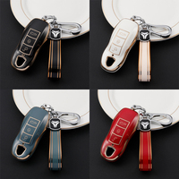 TPU Car Key Case Cover For Porsche Cayenne 958 911 Lepin 996 Macan Boxster Panamera 997 944 924 Panamera 718 971 9YA Keychain