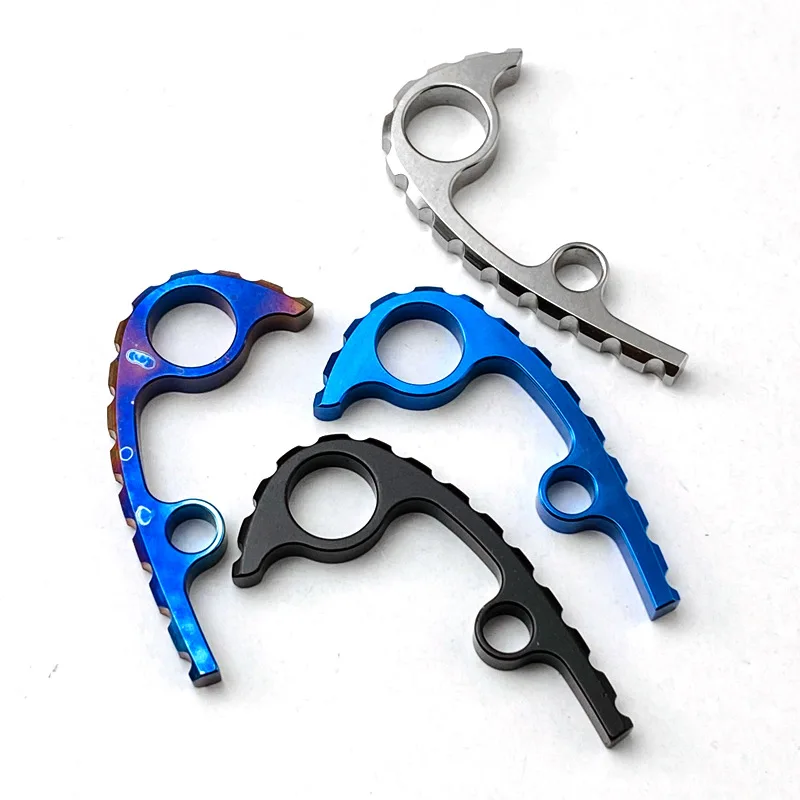 1PC Back Spacer Folding Cutter DIY Spine Keel Back Spacer Alloy Multicolor For Spyderco Para 3 Back Spacers For Spyderco Para 3