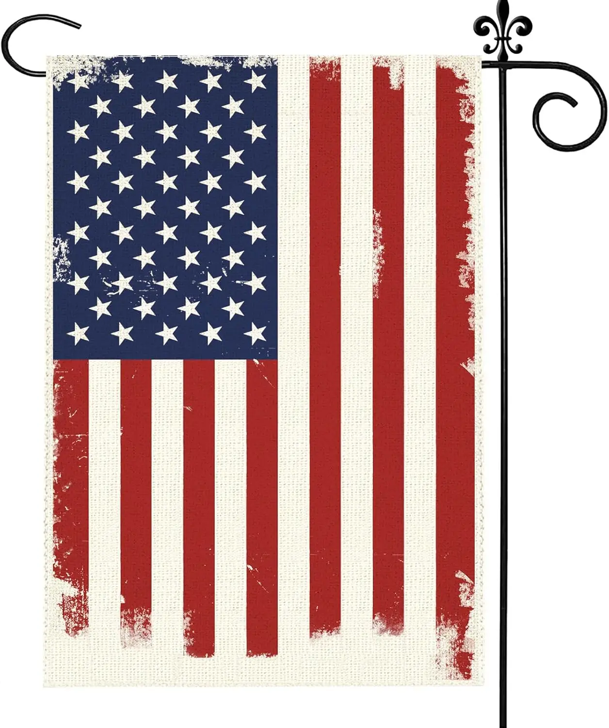 Patriotic Garden Flag 4th of July Garden Flags 12x18 Double Sided Outside - Red Blue American Flag USA Yard Flag Independenc zzo