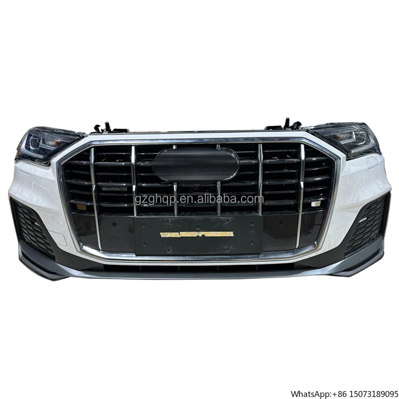 

2020-2023 Q7 Решетка радиатора Передний вентилятор в сборе Высокое качество Б/у Белый автомобильный бампер Комплект кузова Лидер продаж