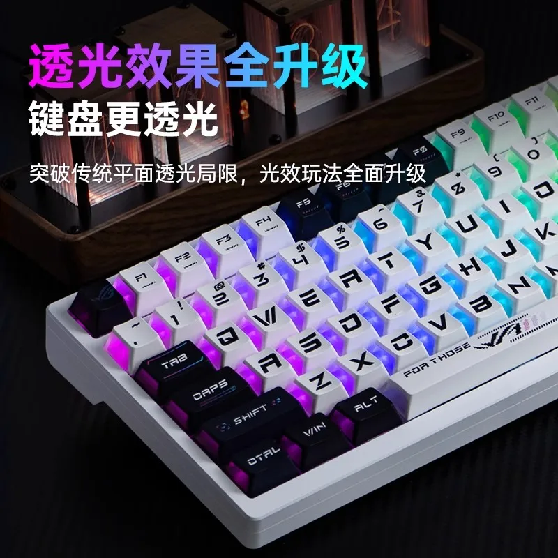 Moon Shadow 테마 키 캡 세트 반투명 PBT 승화 키 캡 기계식 키보드 선물용 맞춤형 체리 프로필 키 캡