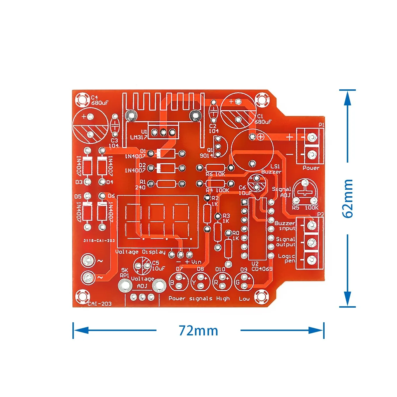 Electronic diy parts lm317 adjustable voltage regulator board kit power supply kit transformer