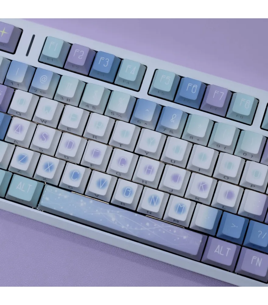 Keycap Korean English Side engraved keycap Mechanical keyboard Double engraved light transmission Pbt Original full set