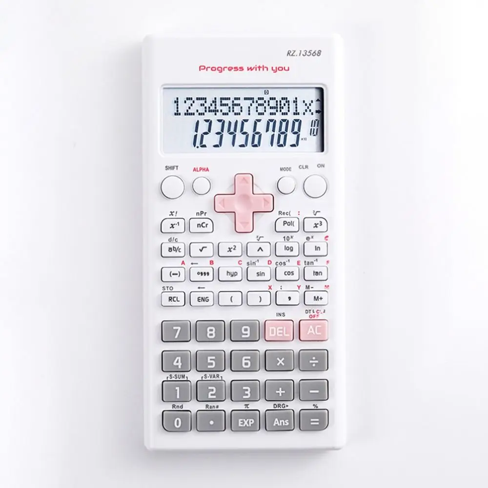 240 Functions Engineering Scientific Calculator Standard 2-Line Function Calculator Multifunction School Office Supplies