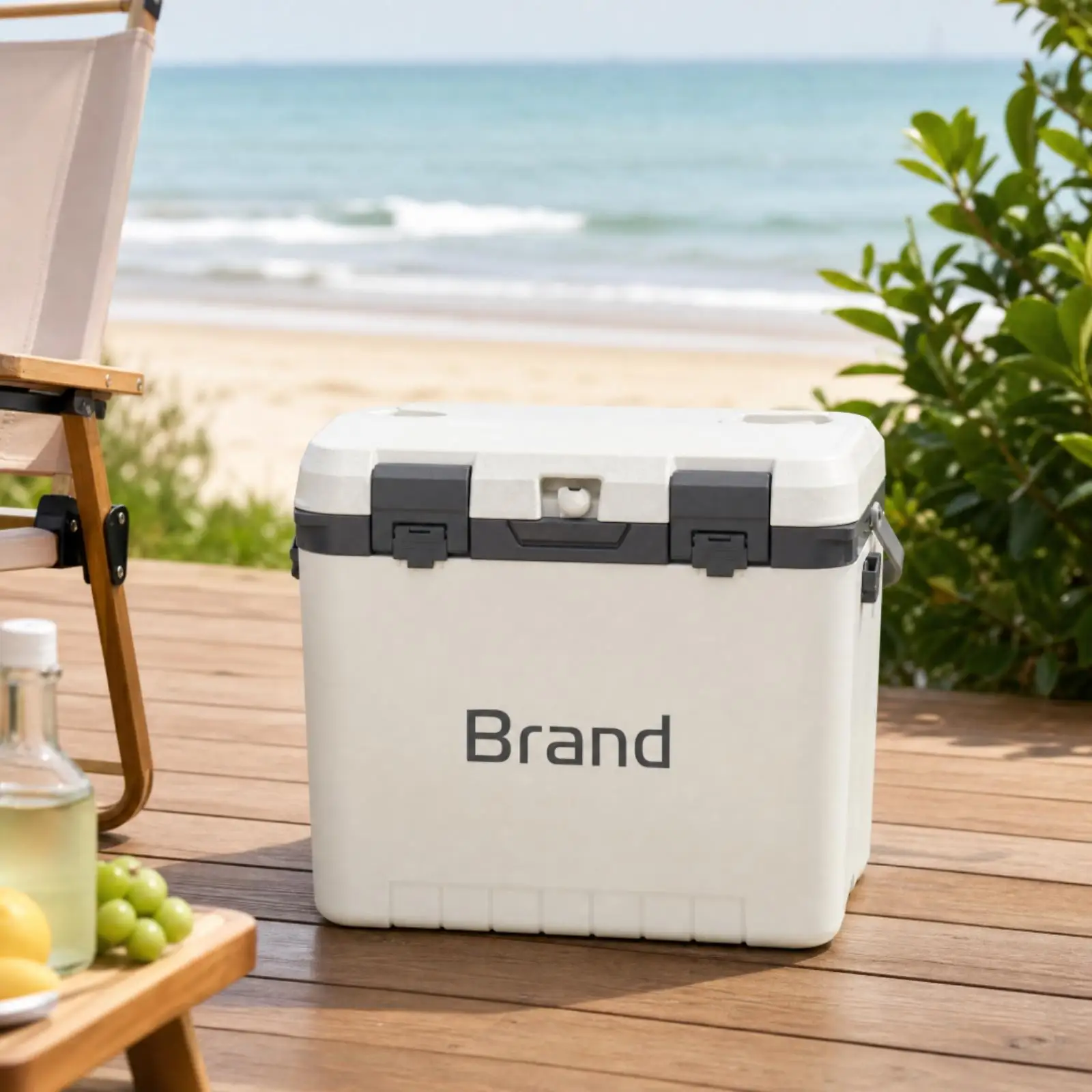 Portable Ice Chest Secure Latching Lid Rigid Portable Insulated Cooler Box for Outdoor Activities, Picnics