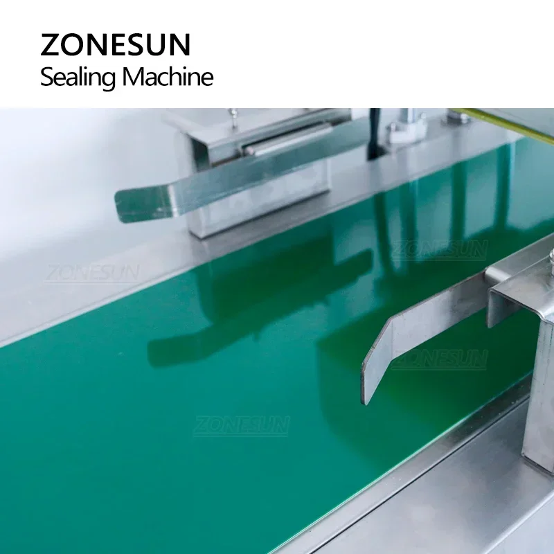 ZONESUN Glass Plastic Bottle Aluminium Foil Continuous Induction Sealer machine For Medical Cap Candy Sealer Packing Machine
