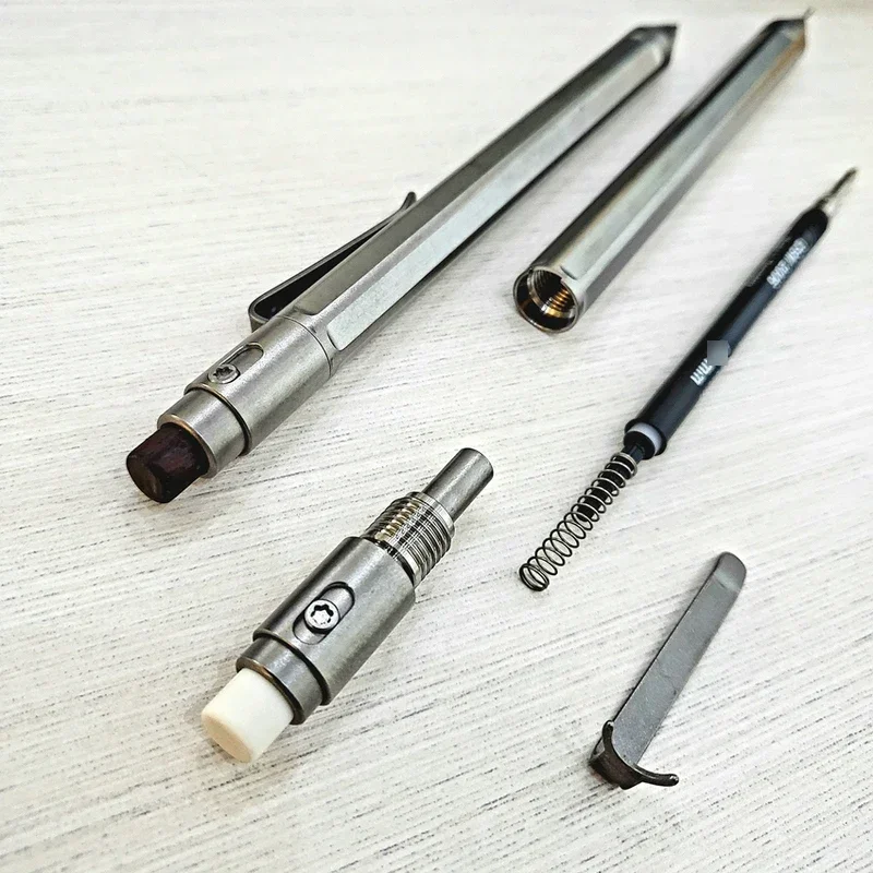 EDC Titanium Alloy Pencil With Collection Writing Multi-functional Portable Outdoor EDC Tools