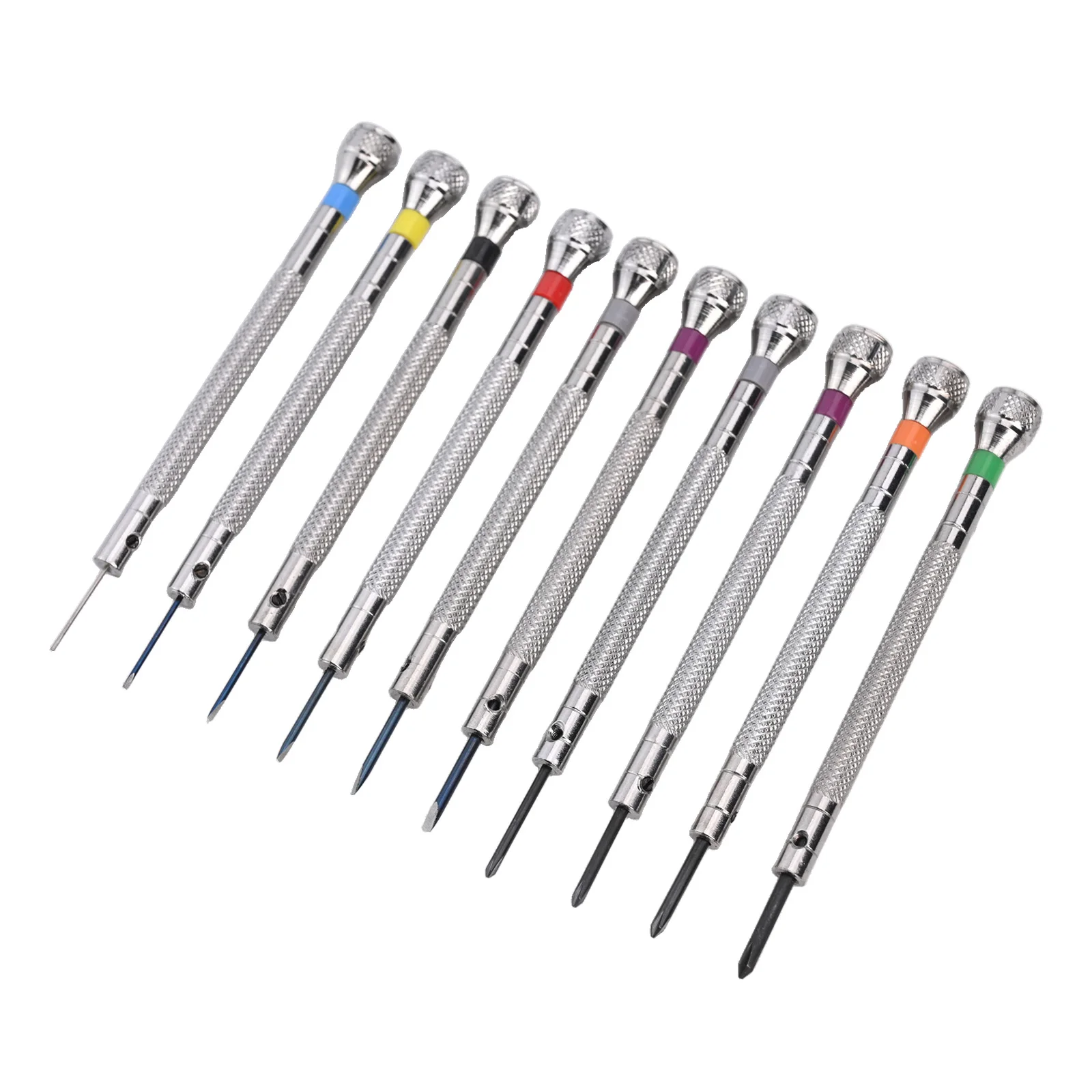 2022 Brand New Screwdriver Bit Watch Repair Tool 0.6-2.0mm 1Set 20Pcs Glasses Repair Precision Stainless Steel