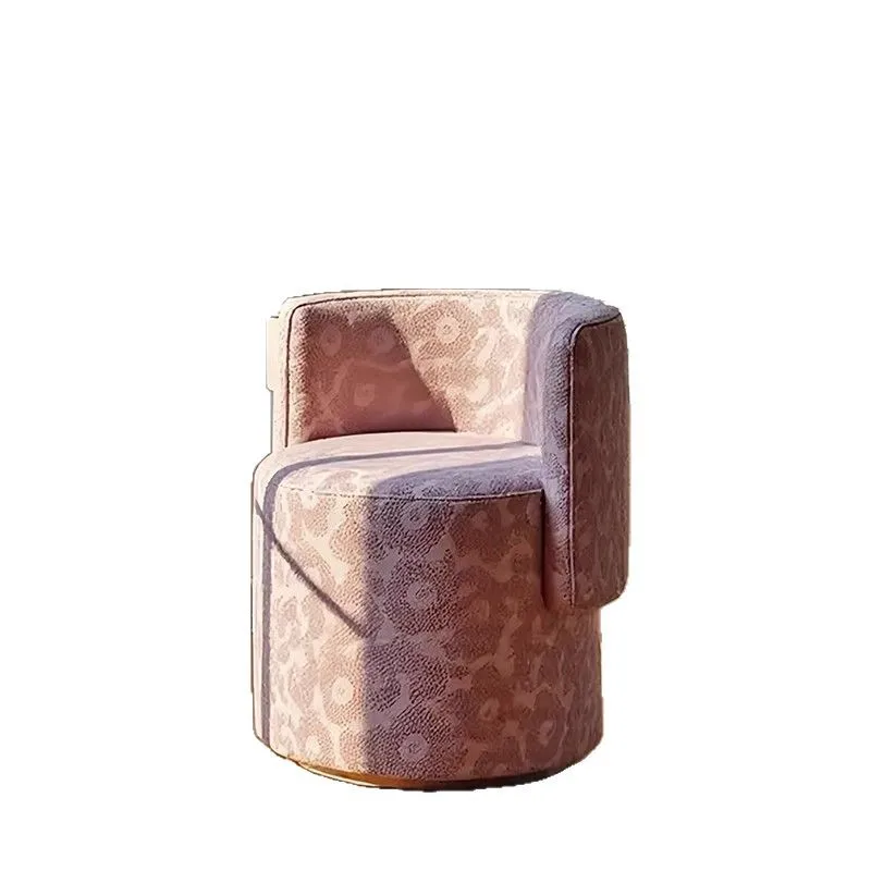 Stołek do toaletki w stylu średniowiecznym, krzesło do makijażu do sypialni, pojedyncze krzesło, retro lekki luksus, ekskluzywne relaksacyjne