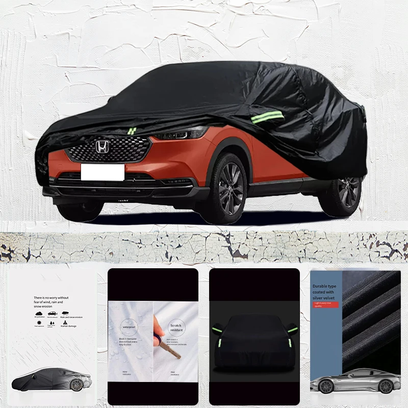 

For honda xr-v Auto Anti snow Anti dust Anti uv Anti freeze 210T Anti peeling paint And Anti Rainwater car cover Black