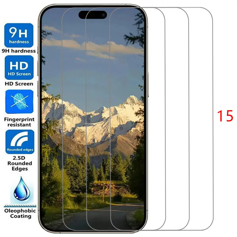 Protecteur D'éCran Pour Apple Iphone 15 Pro Max Plus, Verre Trempé De Protection Sur Iphone15 15Pro 15Promax 15Plus, Film I Phone Iphon