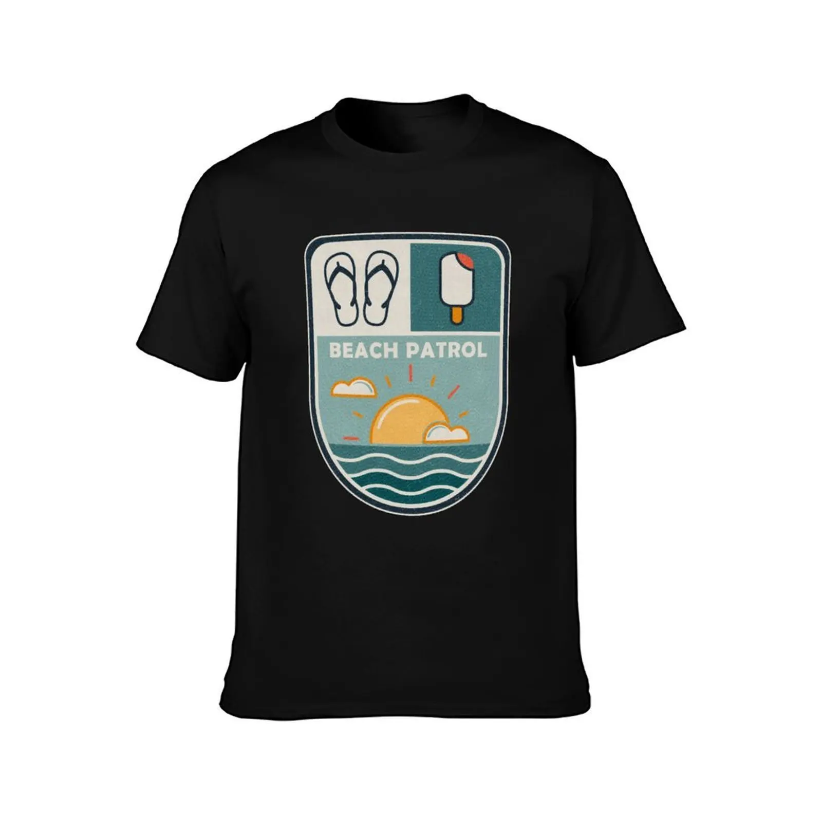 Beach Patrol T-Shirt Basic Simple Casual Short Sleeve Tee