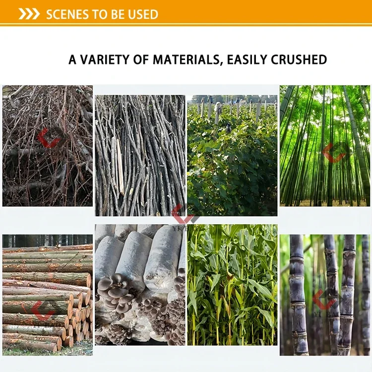 Déchiqueteuse de bois industrielle mobile, machine