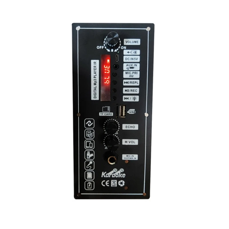 لوحة مضخم الطاقة الصوتية المتوافقة مع البلوتوث لمكبر صوت الرقص المربع للسيارة