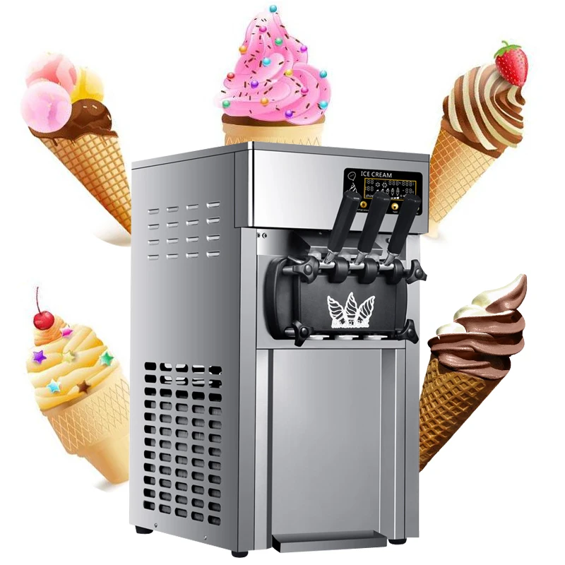 Automatic Desktop Ice Cream Maker 18L For Commercial Use One Hopper One Flavor  Ice Cream  Machine
