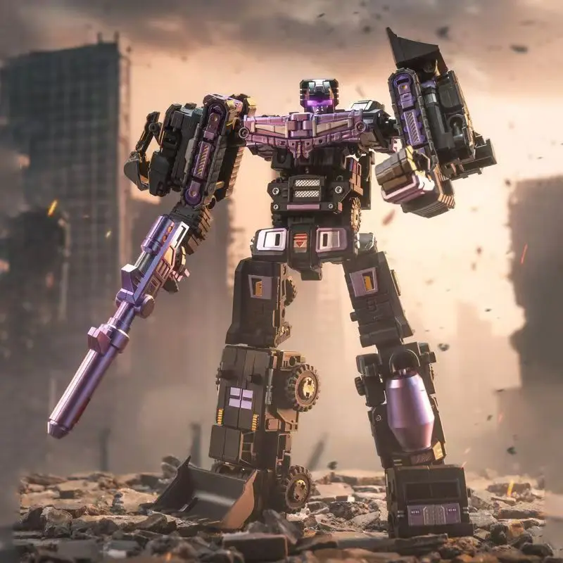 Brinquedos Transformáveis 6 em 1, Modelo MINI Devastator, Figura de Ação de 22CM, Brinquedos de Plástico ST10, Melhor Presente para Crianças, Modelo de Robô KO G1