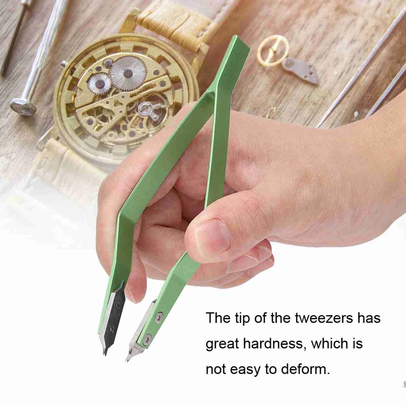 Spring Bar Tweezers V Shaped Watch Spring Bar Tweezers Metal Watch Repairing Accessory Tool Watch Repair Tweezers Tweezers